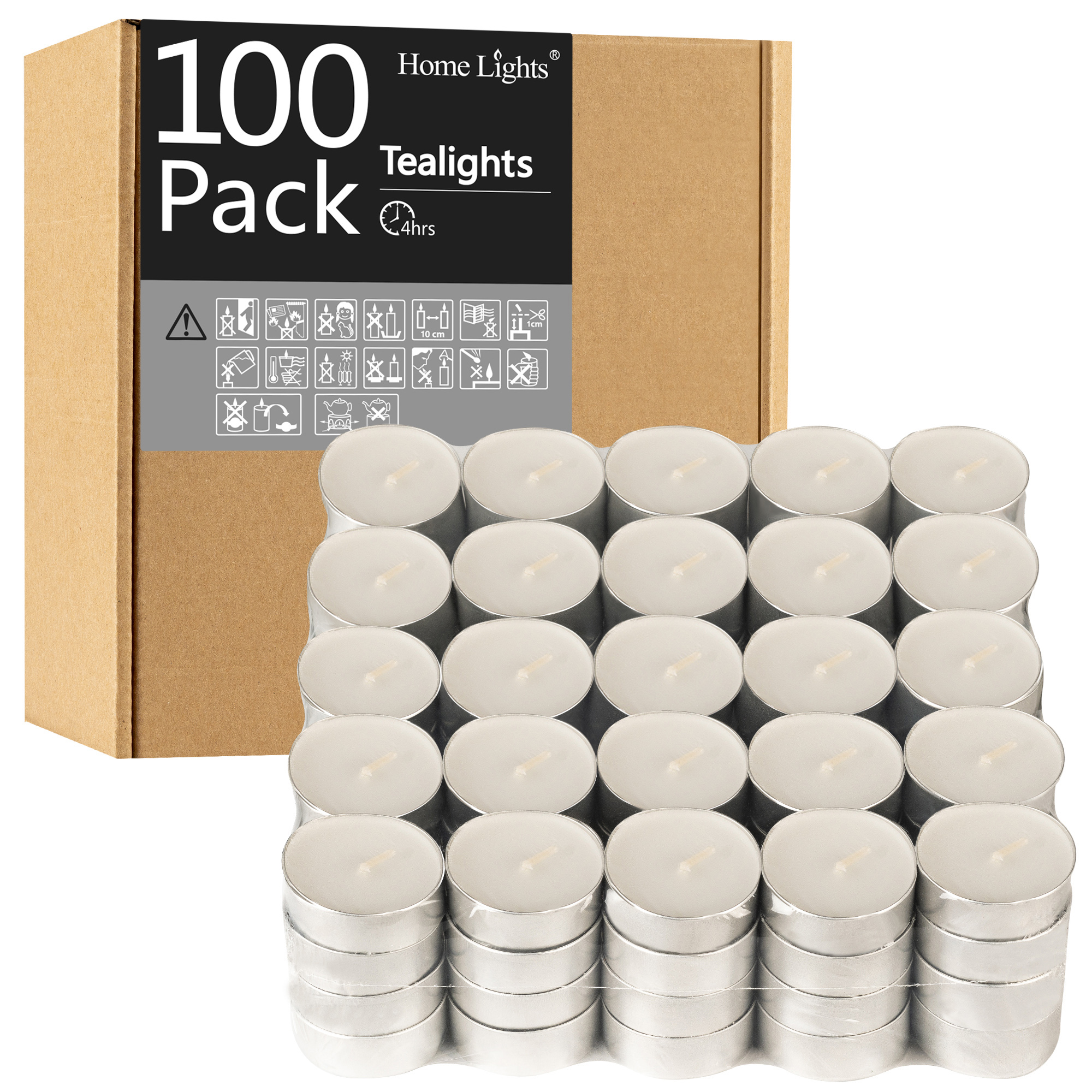 Picture of 4 Hours Tealight Candles | 100 PACK