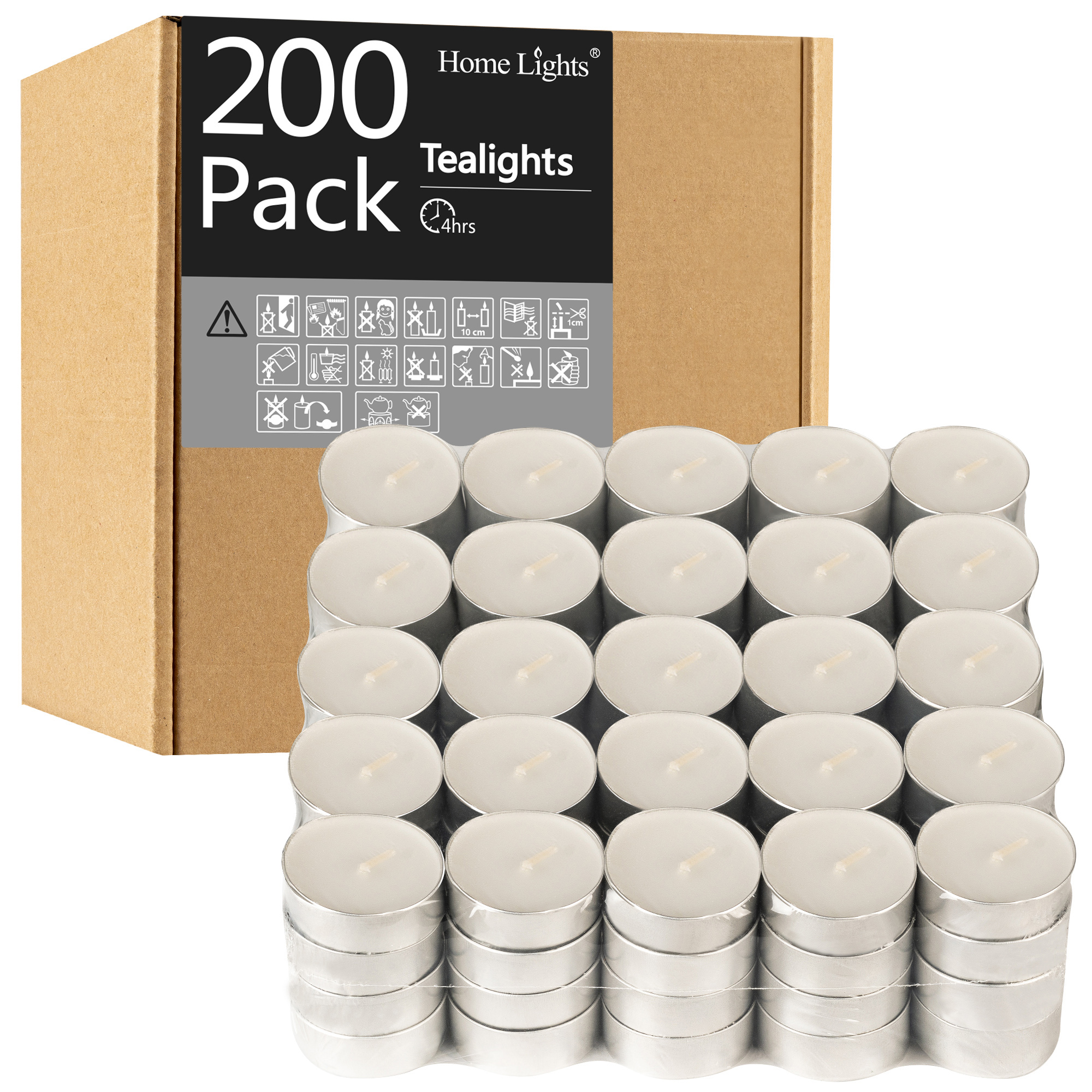Picture of 4 Hours Tealight Candles | 200 PACK