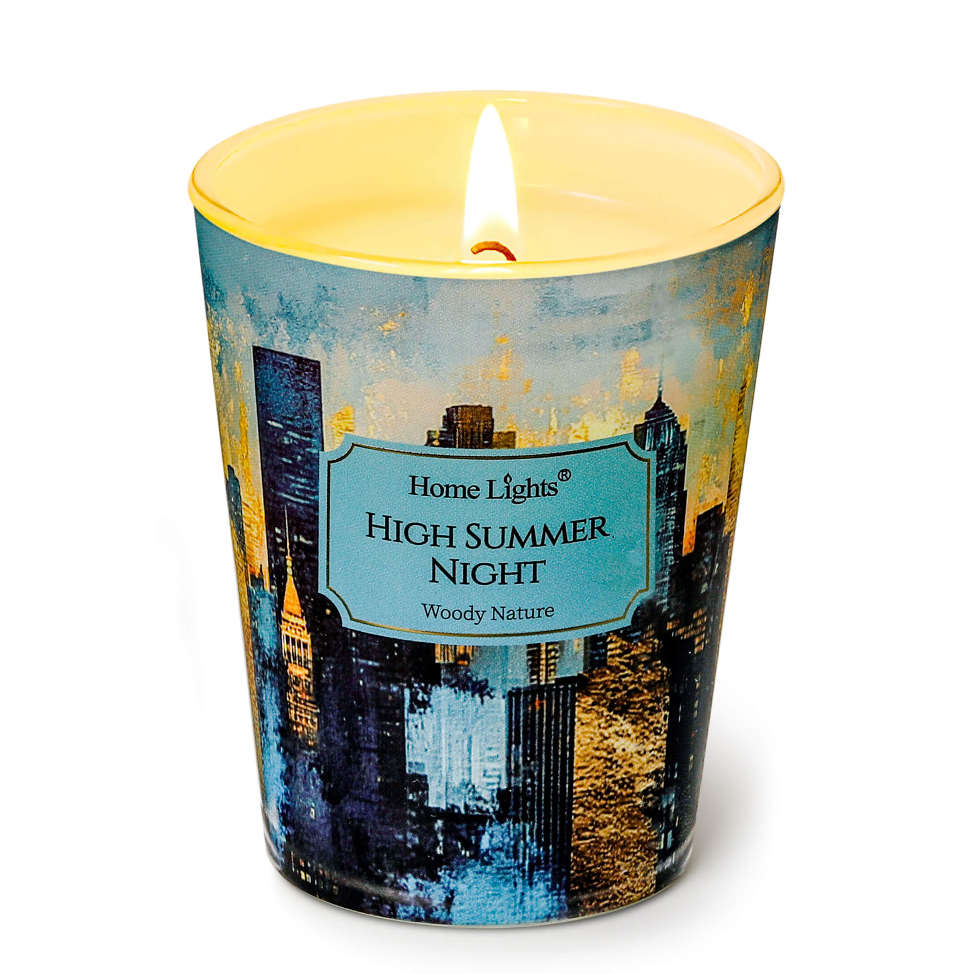 Picture of HomeLights High Summer Night Scented Candles | 6.7oz Soy Candles Industrial Chic Large Candle Jars | Ideal Candle Gifts for Events, Home Decor Stress, Relief & Relaxation
