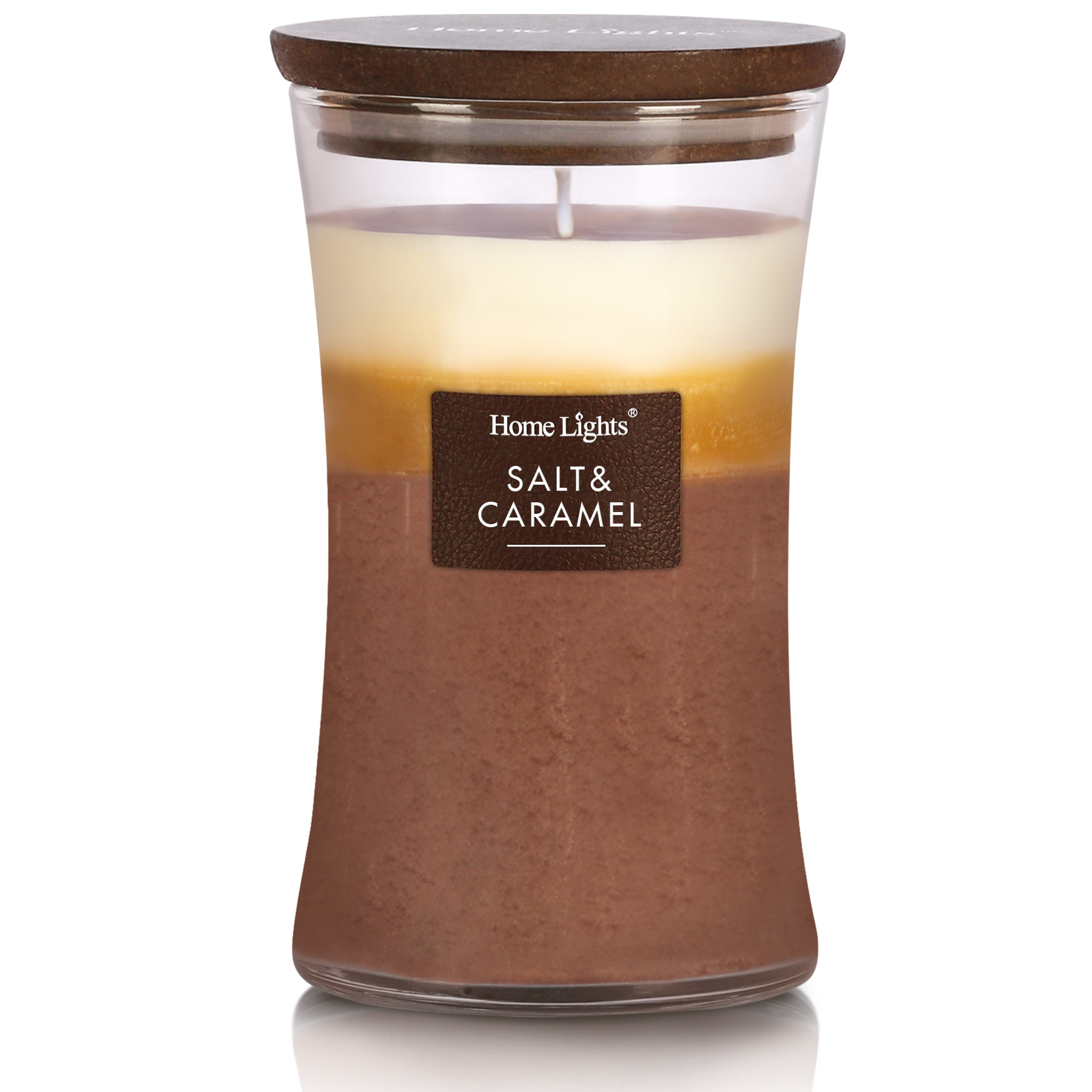 Picture of Salt & Caramel, HomeLights 3-Layer Highly Scented Candles