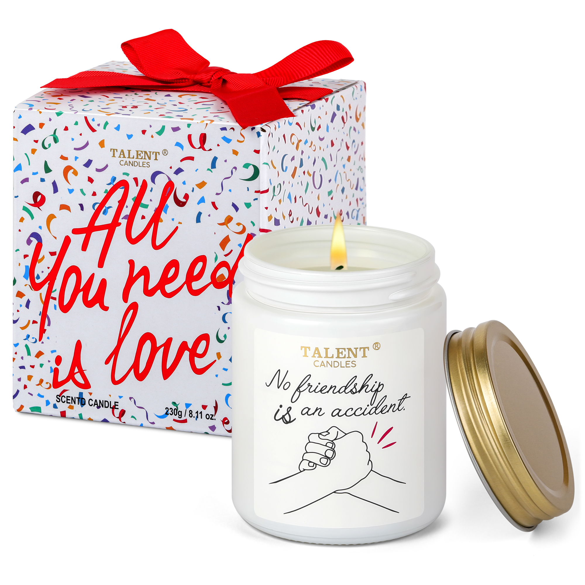 Picture of Best Friend Candle  | Friend Gifts for Women, Scented Candle Funny Birthday Gifts for Women, Friendship Gifts for Women Men Friends, Champagne Cassis & Honey Scented Candles