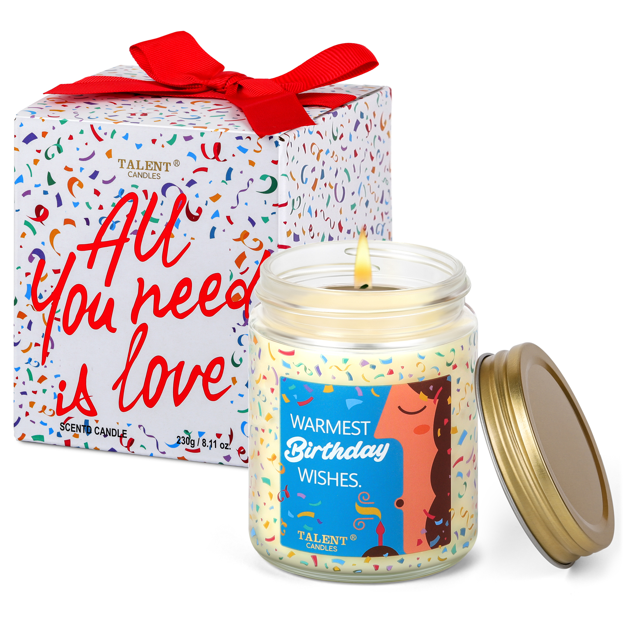 Picture of Happy Birthday Gifts | Happy Birthday Candle for Women, Girls, Best Friend, Birthday Gifts Ideas - French Riviera Scented Candles