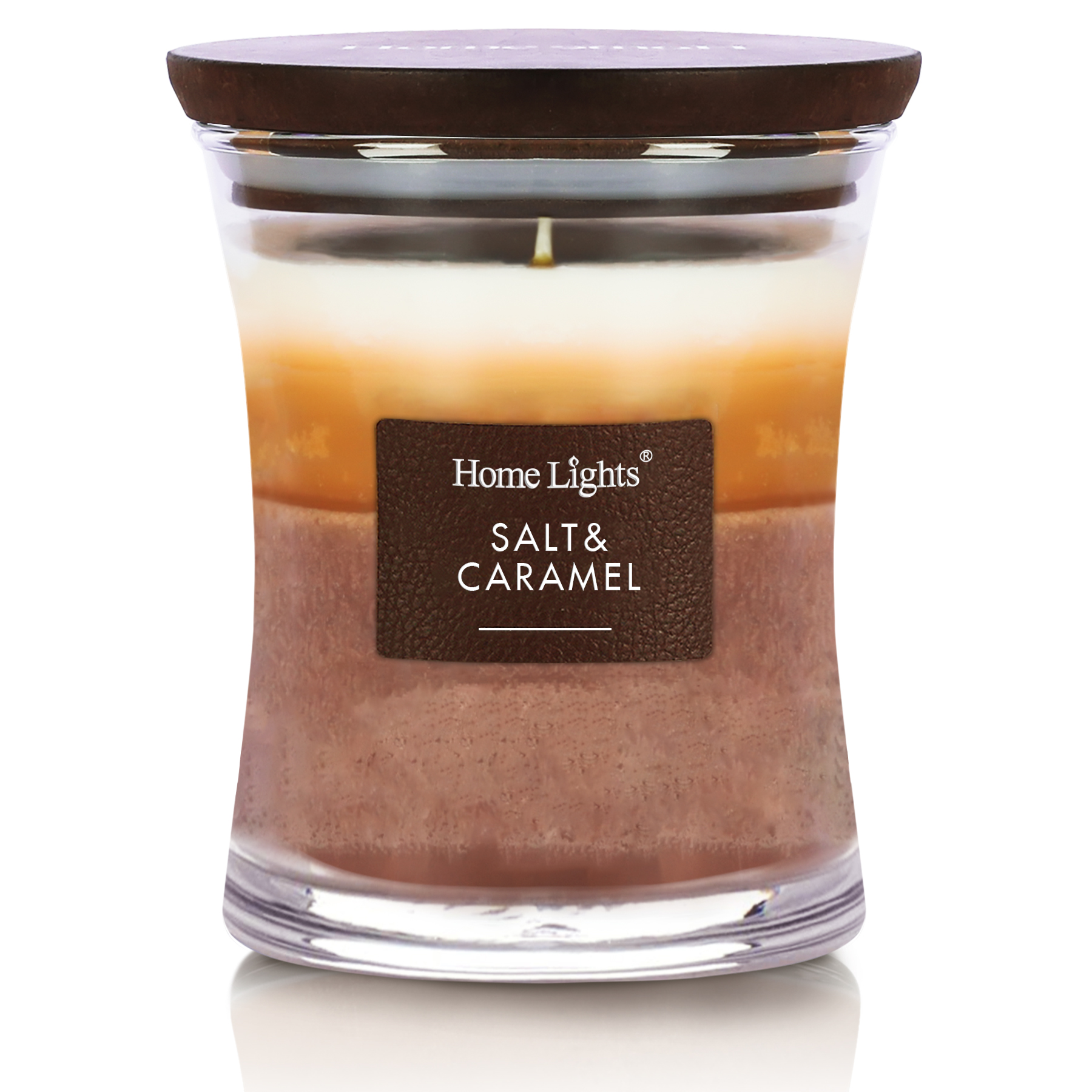 Picture of Salt & Caramel,HomeLights 3-Layer Highly Scented Candles